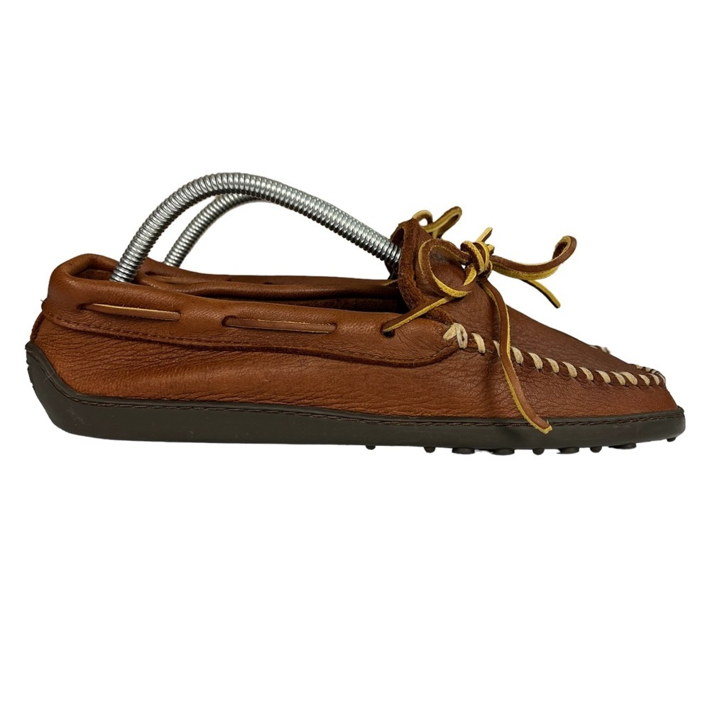 Minnetonka Moccasin Brown Leather Loafers‎ Size Please See Measurements